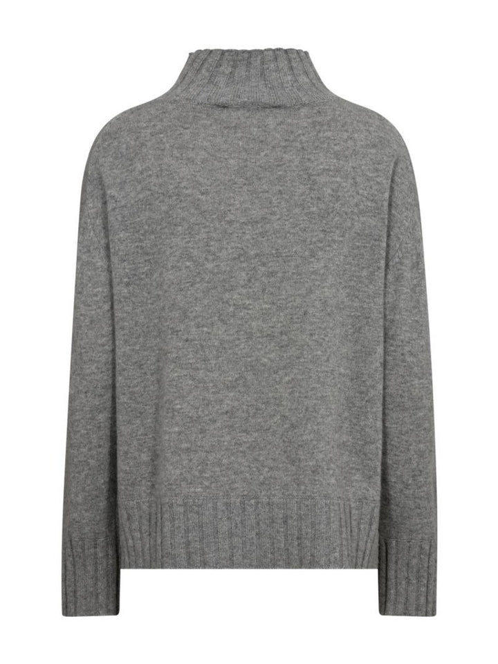 Mos Mosh Aima Cashmere High Neck - Sharkskin