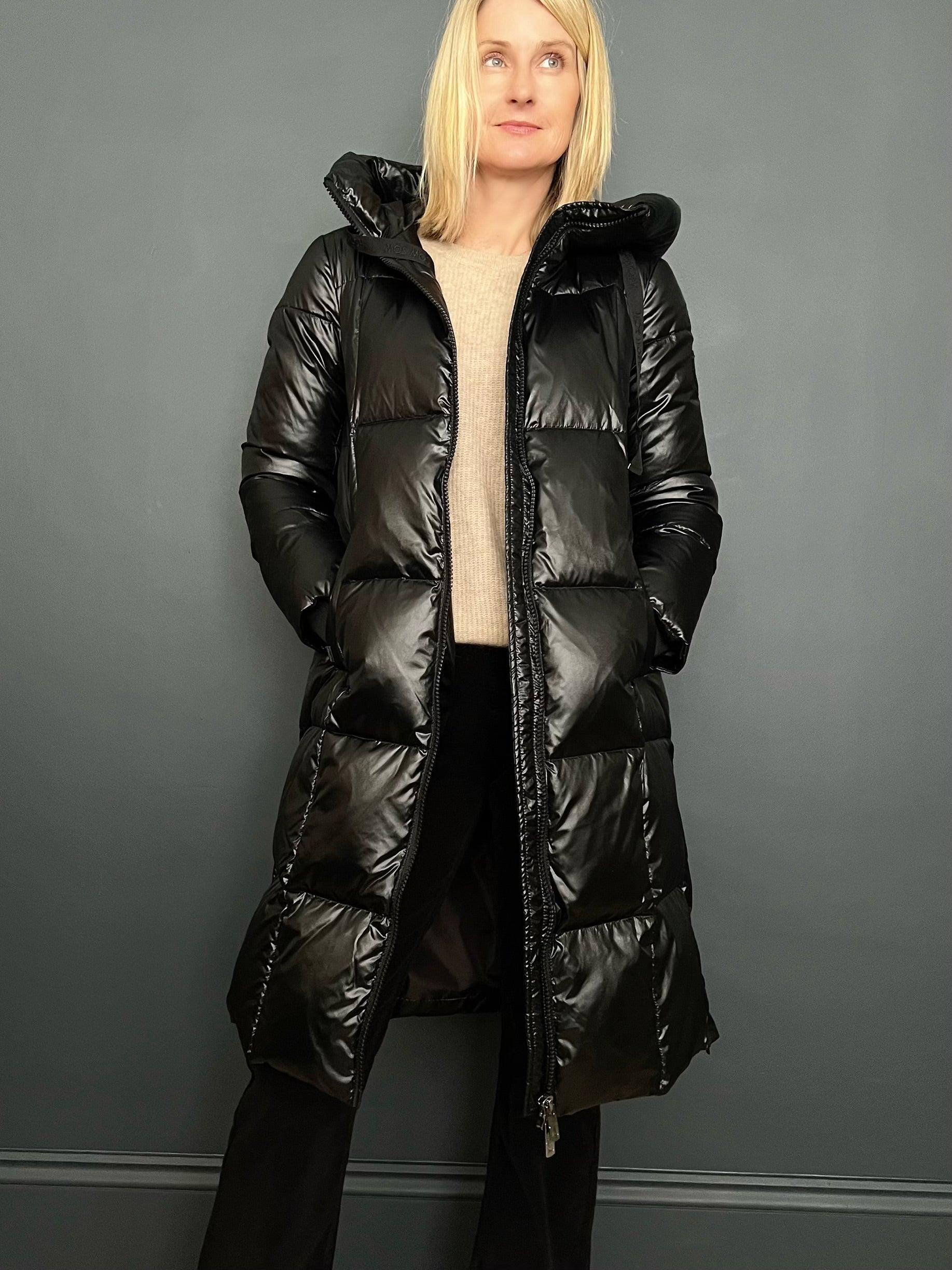 Metallic sale down coat