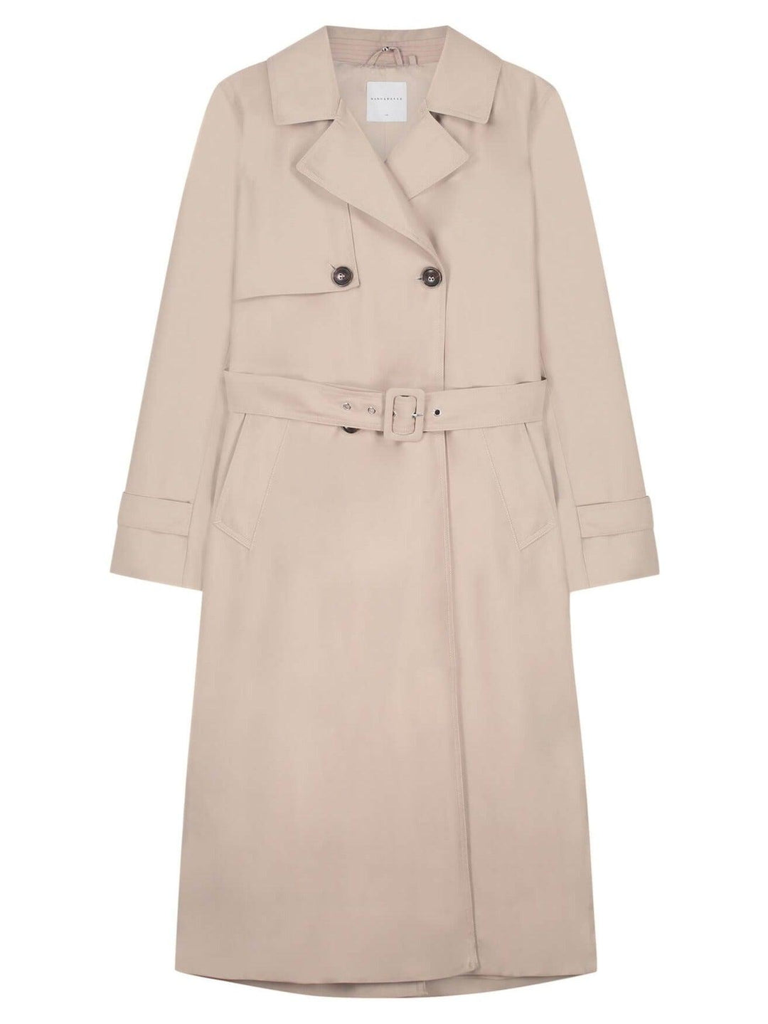 Rino and Pelle Gail Long Trench Coat - Beach - Taylor Bell