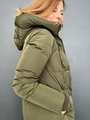 Mos Mosh Nova Square Down Coat - Forest Night Green - Taylor Bell