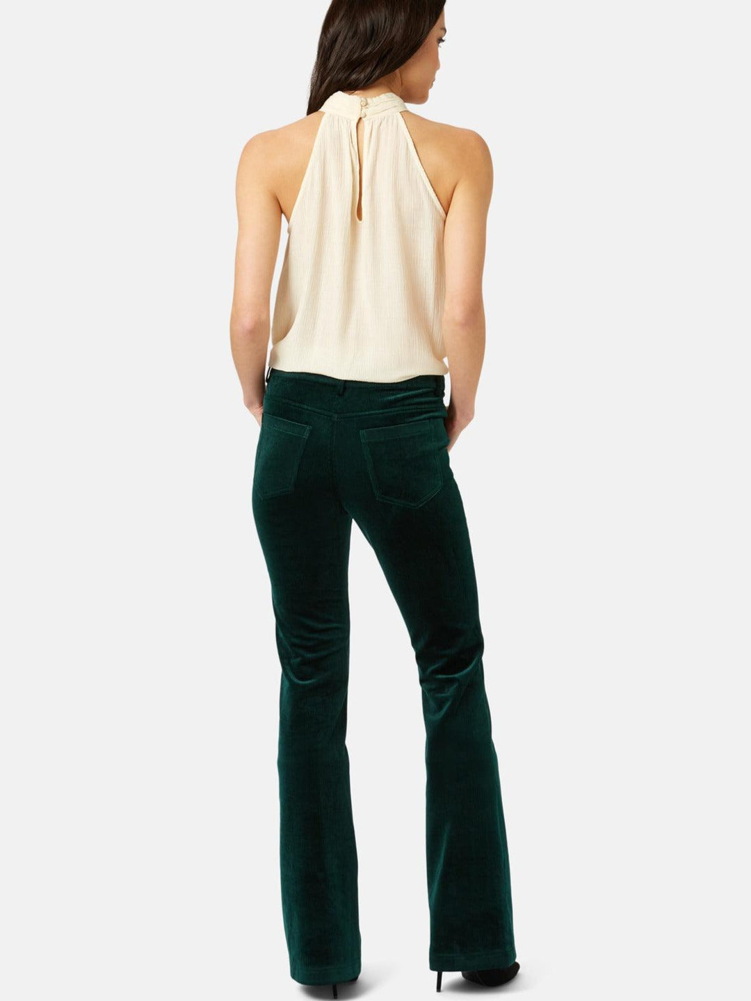 Traffic People Bratter Flare Trouser - Green - Taylor Bell