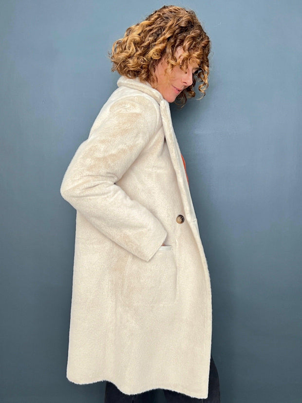 Rino and Pelle Ivon Reversible Coat- Stone - Taylor Bell