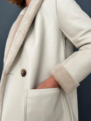 Rino and Pelle Ivon Reversible Coat- Stone - Taylor Bell